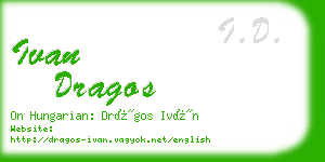 ivan dragos business card